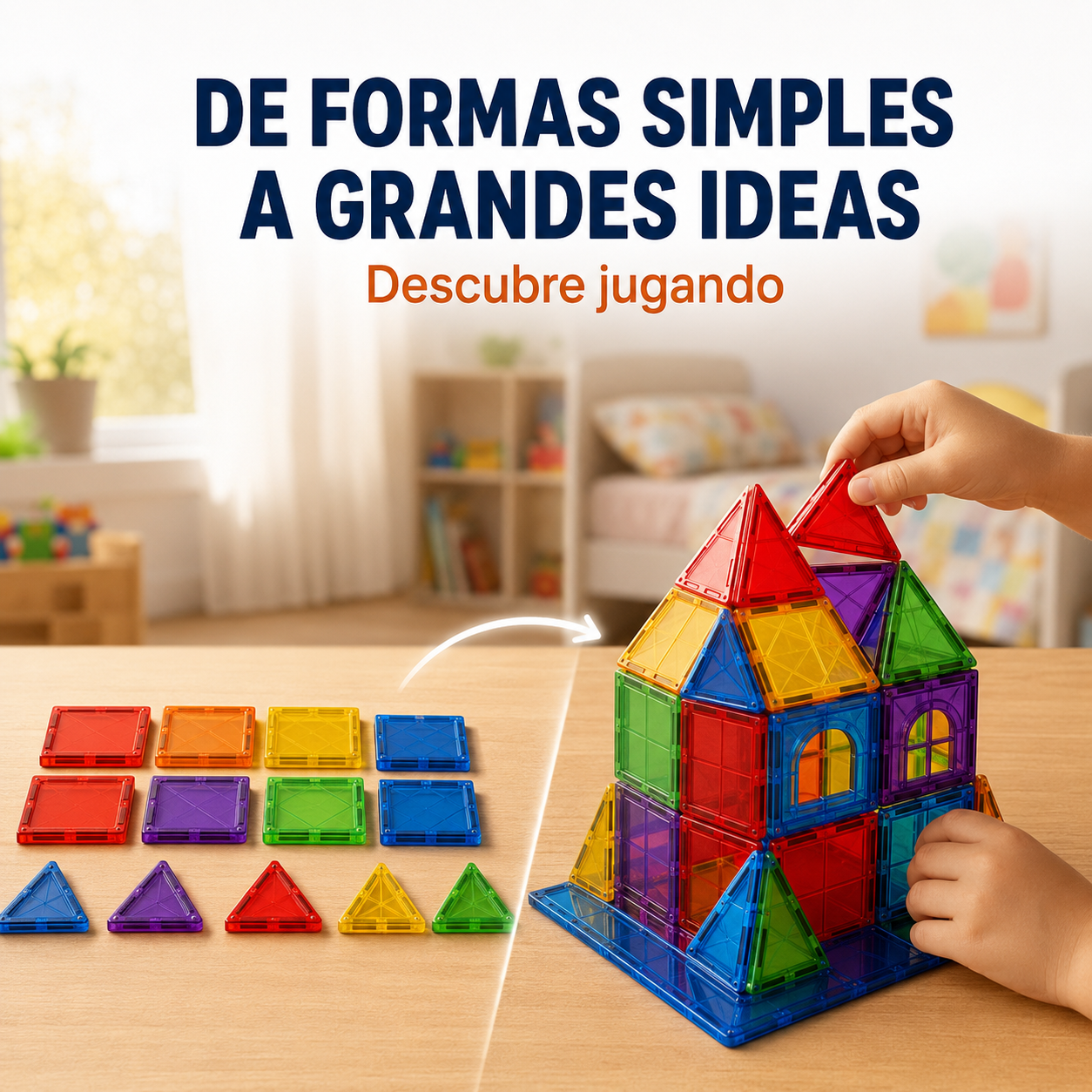Bloques Magnéticos de Construcción Infantil | Creatividad y Diversión sin Pantallas