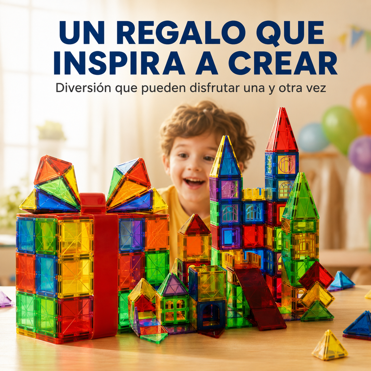 Bloques Magnéticos de Construcción Infantil | Creatividad y Diversión sin Pantallas